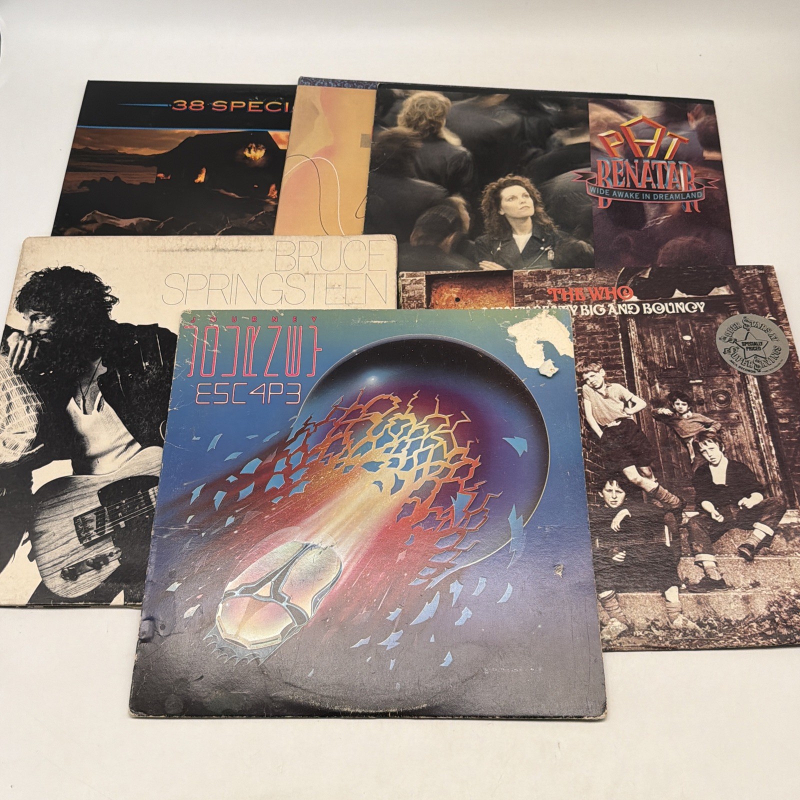 Vintage Classic Rock Six (6) Vinyl Lot As Is 