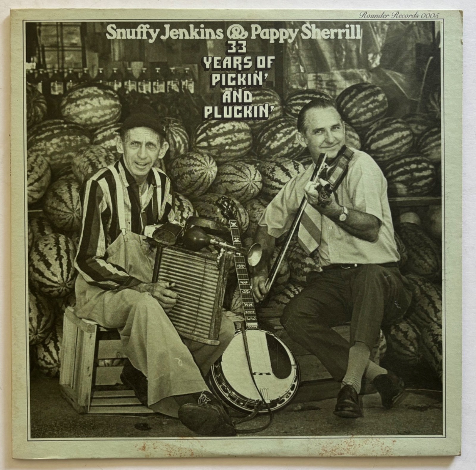 Snuffy Jenkins & Poppy Sherrill 33 Years of Pickin' And Pluckin' Vinyl LP EX