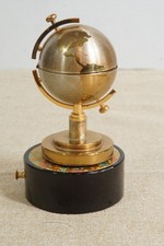 Vintage Windmill Japan Globe Music Box Table Lighter Brass Mid Century - AS IS picture