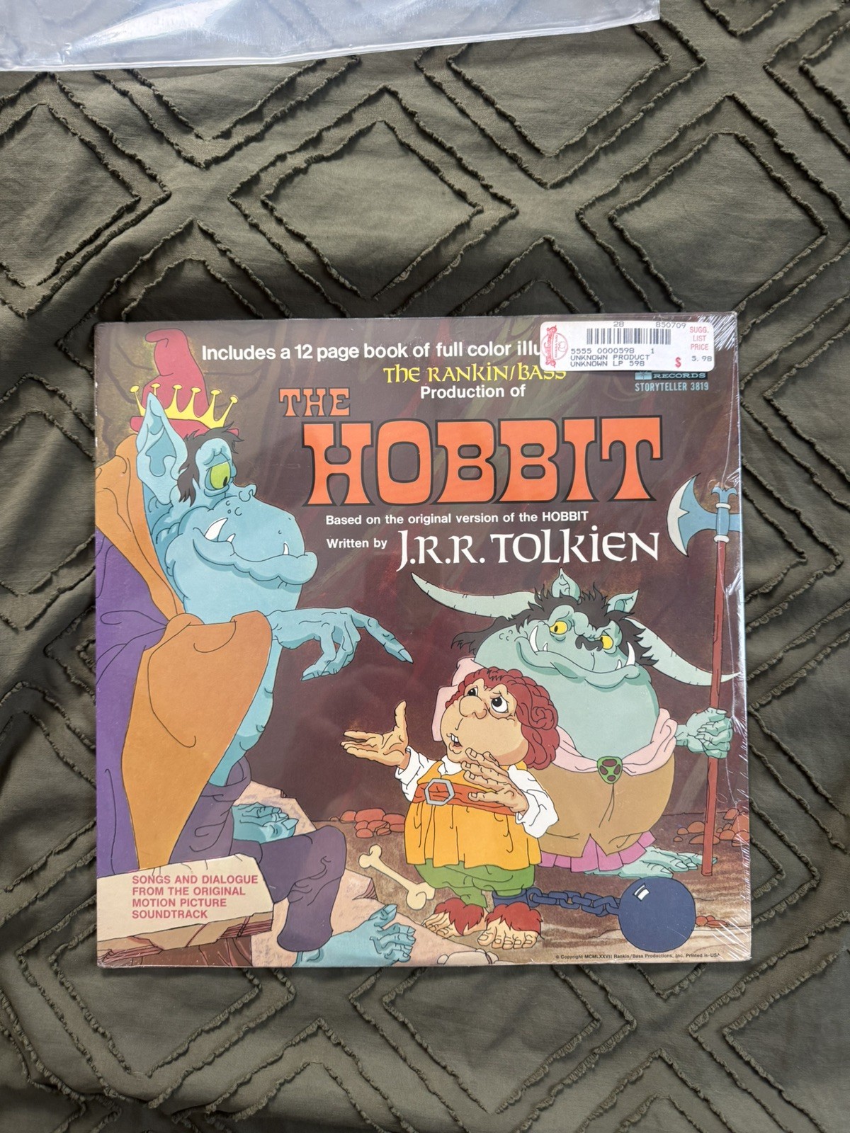 DISNEYLAND THE HOBBIT JRR TOLKIEN 1977 RARE NEW SEALED LP STORY TELLER 3819