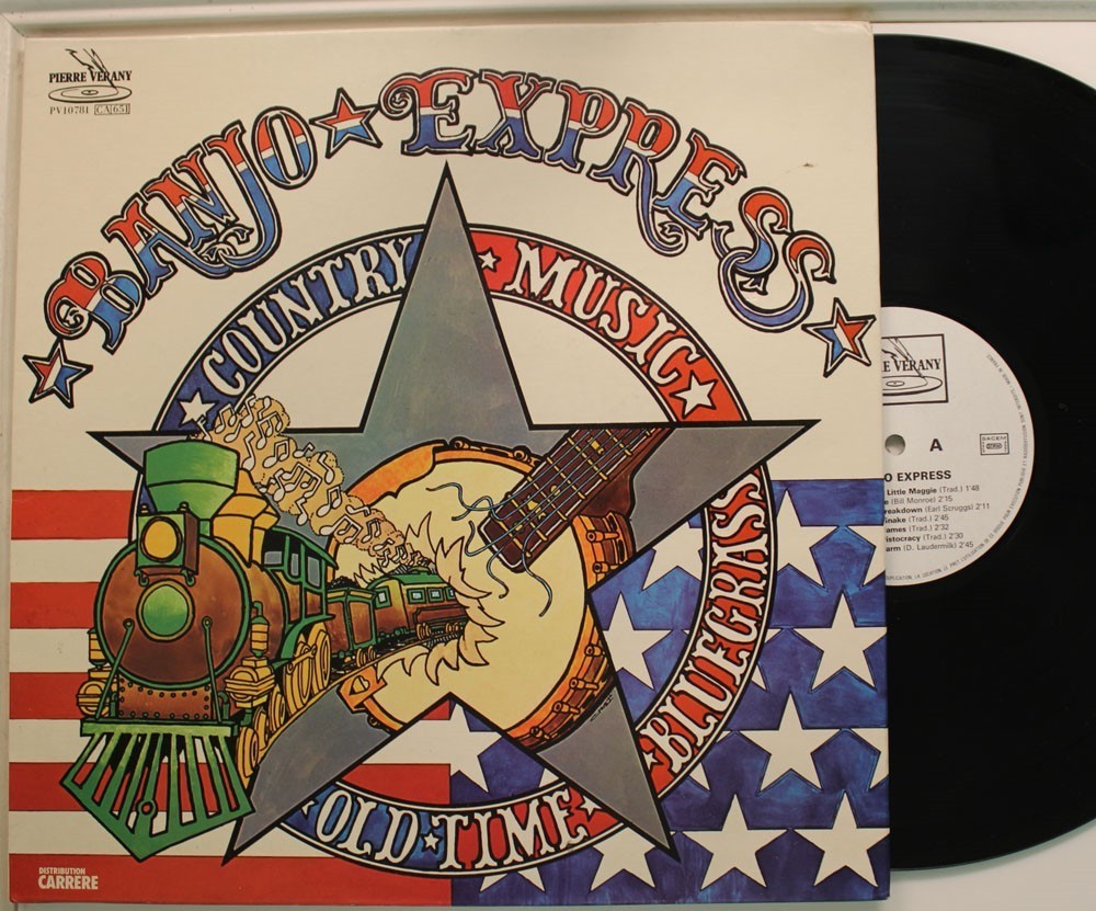 Banjo Express French Import Lp Country Music/Old-Time/Bluegrass On Pierre Verany