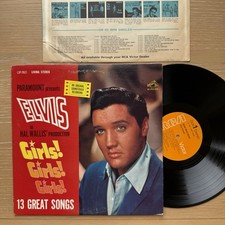 1970s Elvis Presley Girls Girls Girls Vinyl VG+ US Press W/ Original Sleeve picture