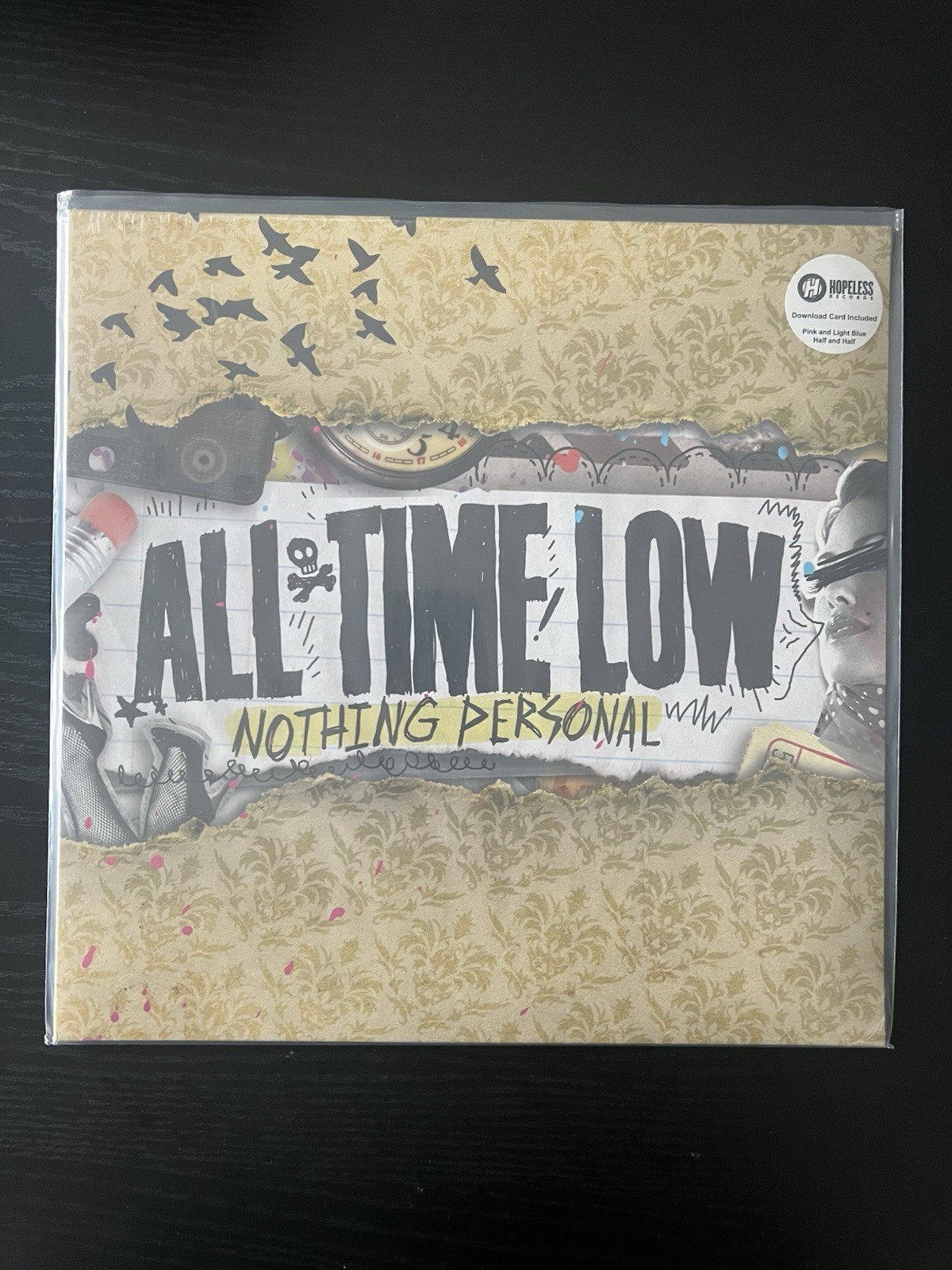 All Time Low Nothing Personal Limited Edition Pink/Blue Colored Vinyl LP 2016