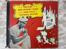 VINTAGE 1945~Columbia Records Gene Kelly THE KING WHO COULDNT DANCE 78rpm +Book picture