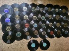78 RPM Records / Antique Shellac & Vinyl Job Lot of 34 picture
