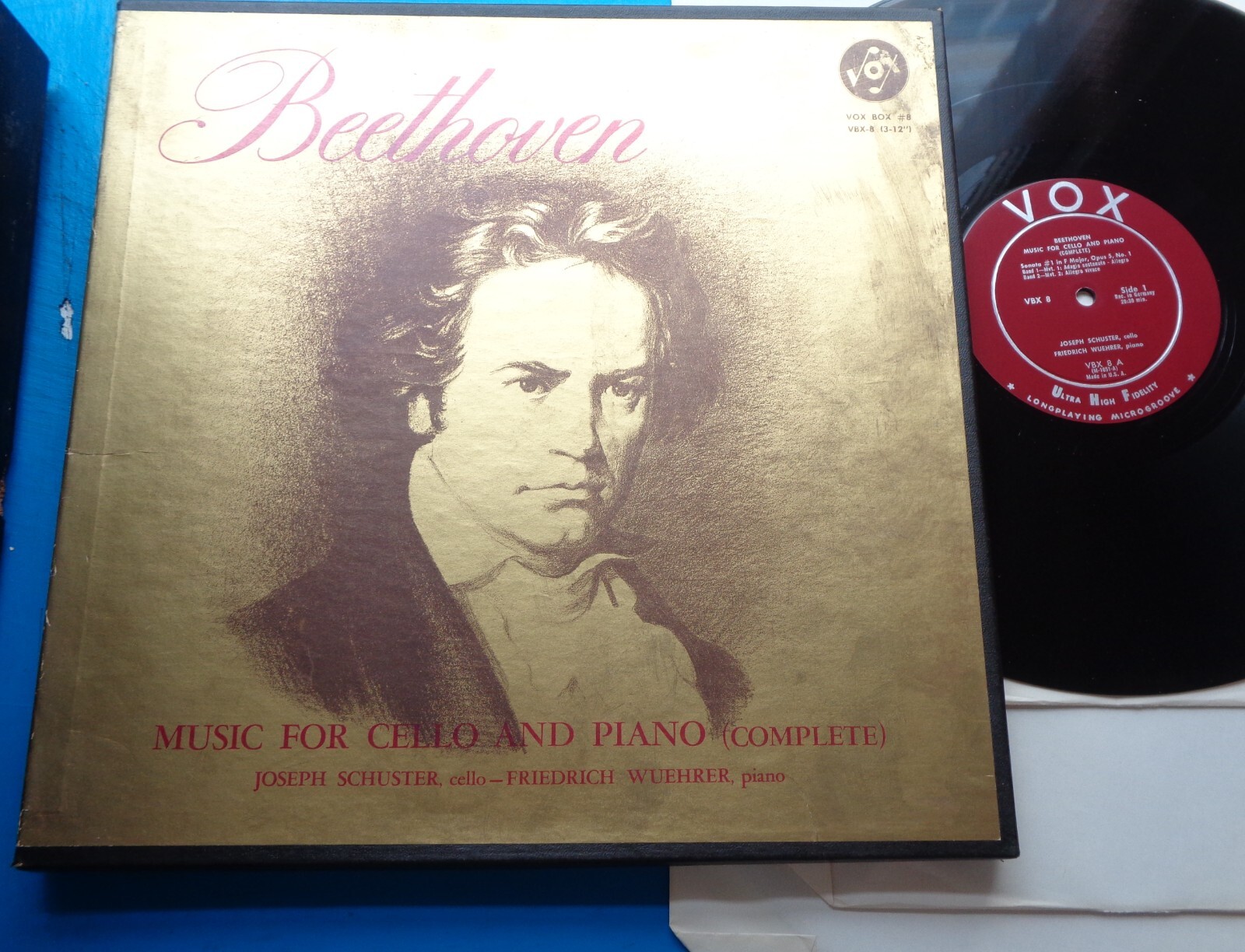 Joseph Schuster/Friedrich Wuehrer BEETHOVEN Music for Cello & Piano - Vox Box 8