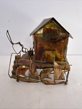 VINTAGE METAL COPPER MUSICAL SHED  [MUSIC BOX  WORKS] picture