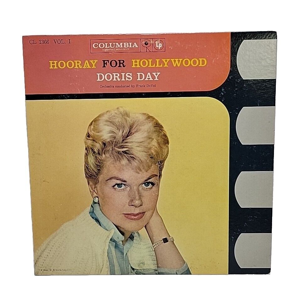 Vintage 1958 Doris Day 'Hooray For Hollywood' Vinyl Vol.1 (CL 1366)
