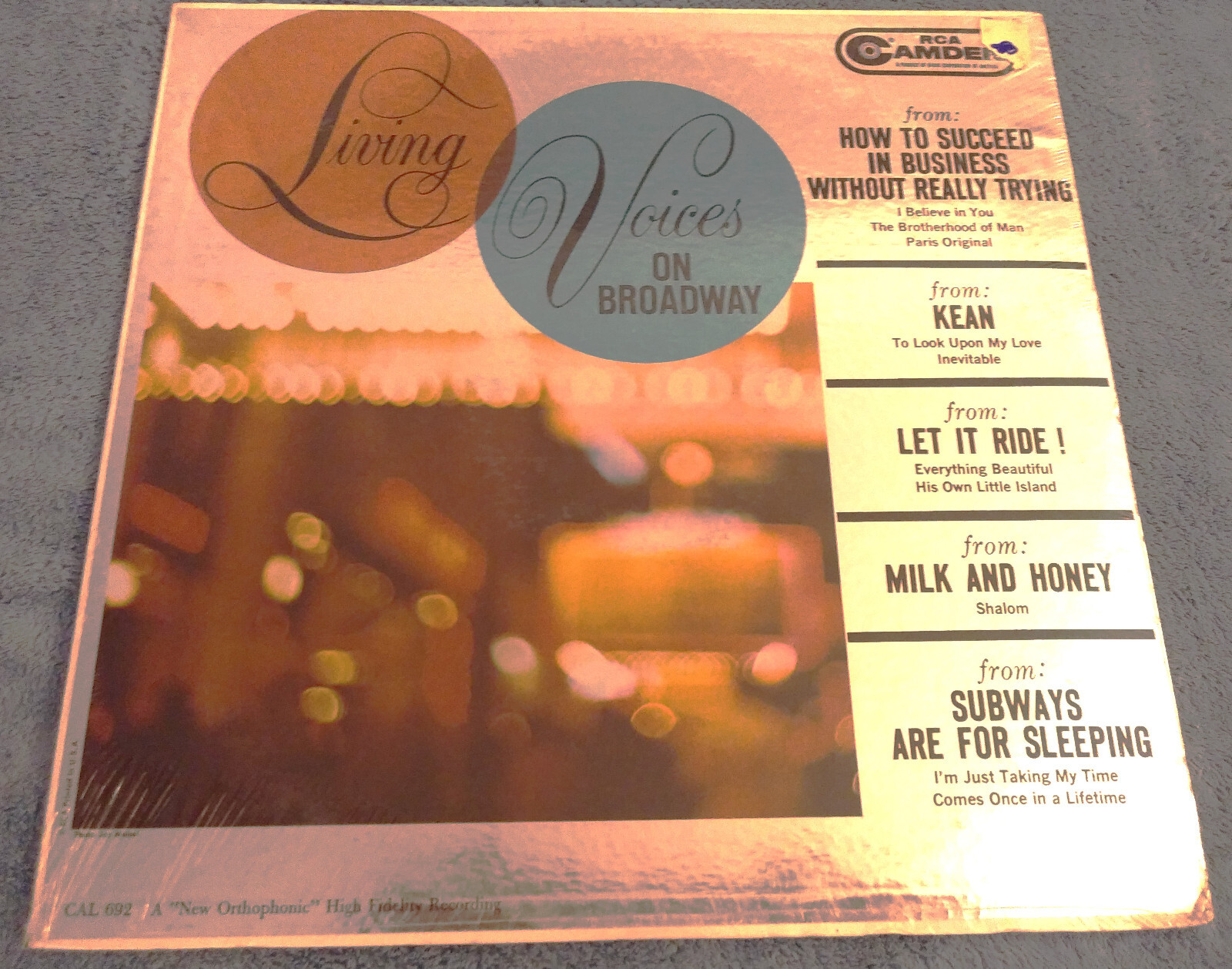 Living Voices On Broadway ~ Vinyl LP - RCA Camden – New and SEALED