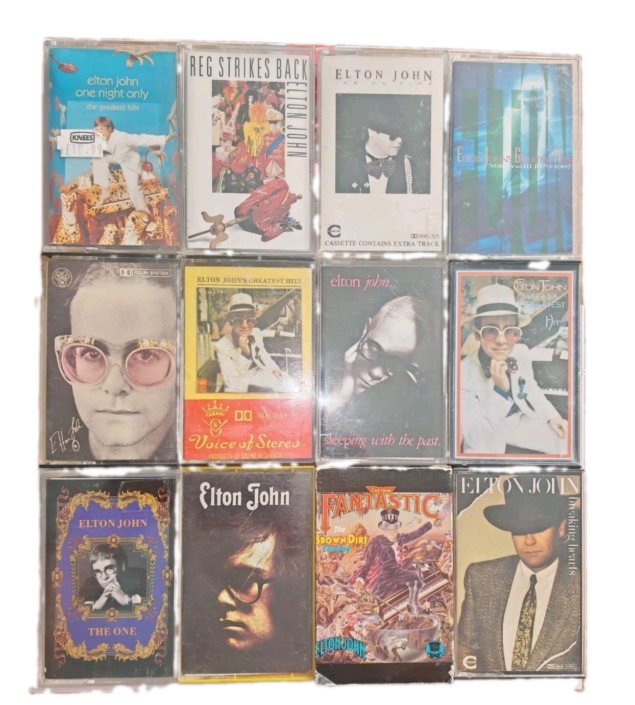 Vintage Music Cassette Bundle - 12 Elton John Some Rare Titles - Tested Working
