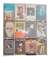 Vintage Music Cassette Bundle - 12 Elton John Some Rare Titles - Tested Working picture