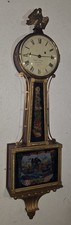 American Kilbourn & Proctor Weight Driven Presentation Banjo Clock Working PA. picture