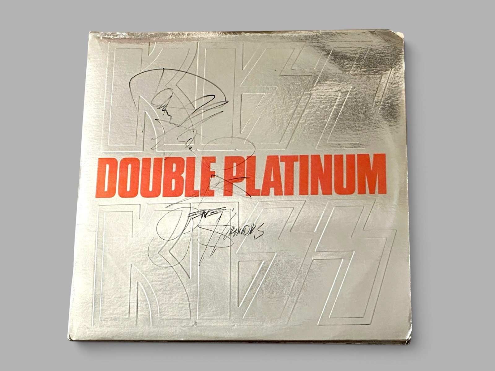Signed Kiss Double Platinum Album Cover  