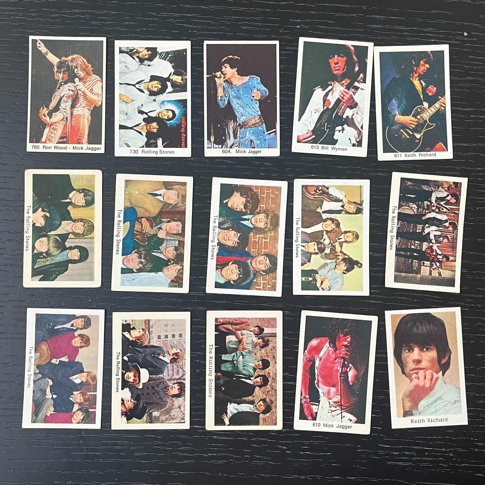 Rolling Stones 1960s 1970s Dutch Gum Lot (15 cards) - reserved listing