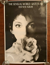 RARE* Kate Bush The Sensual World 1989 UK Album Promo Poster EMI Record Company picture