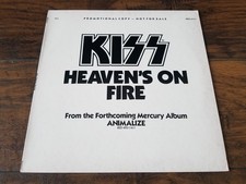 KISS Heaven's On Fire Promo Vinyl LP 12