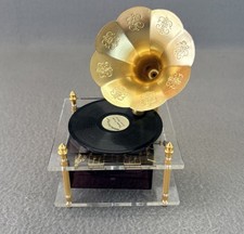 Vintage Gramophone Style Windup Music Box Phonograph Theme From “Love Story” picture