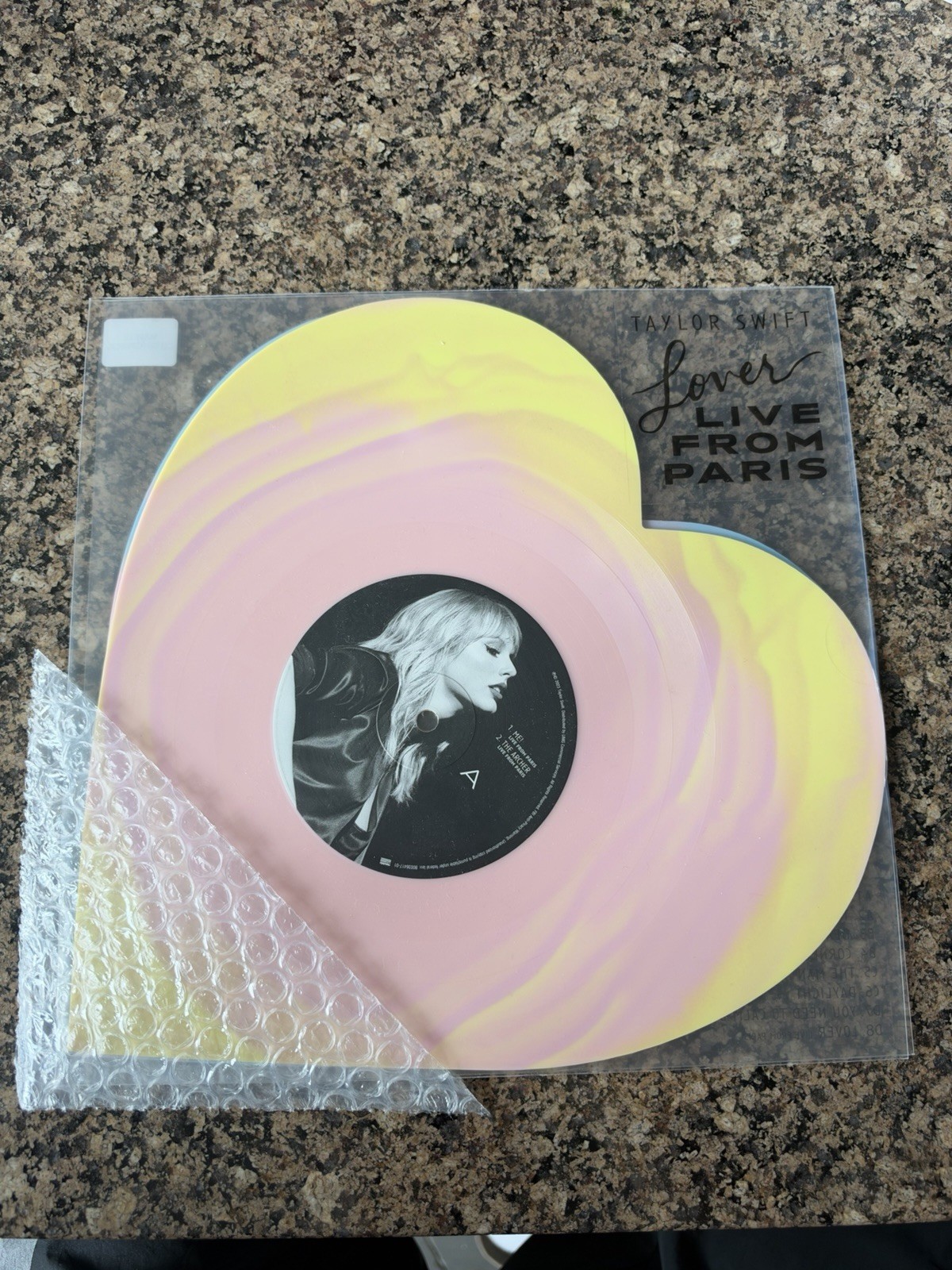 Taylor Swift Lover Live From Paris Limited Heart Shaped Vinyl 2025 New In Hand
