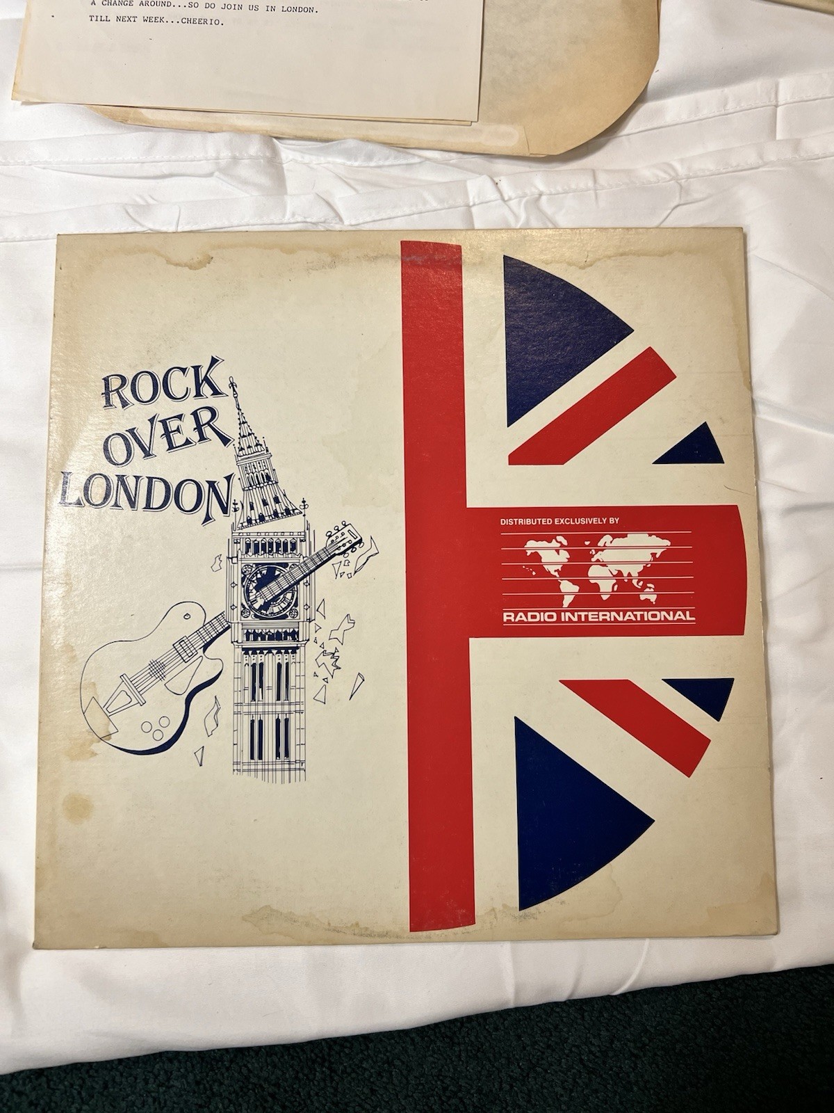 Rock Over London RL246 Queen Arcadia Interview 1985 Radio LP Cue Sheets Promo