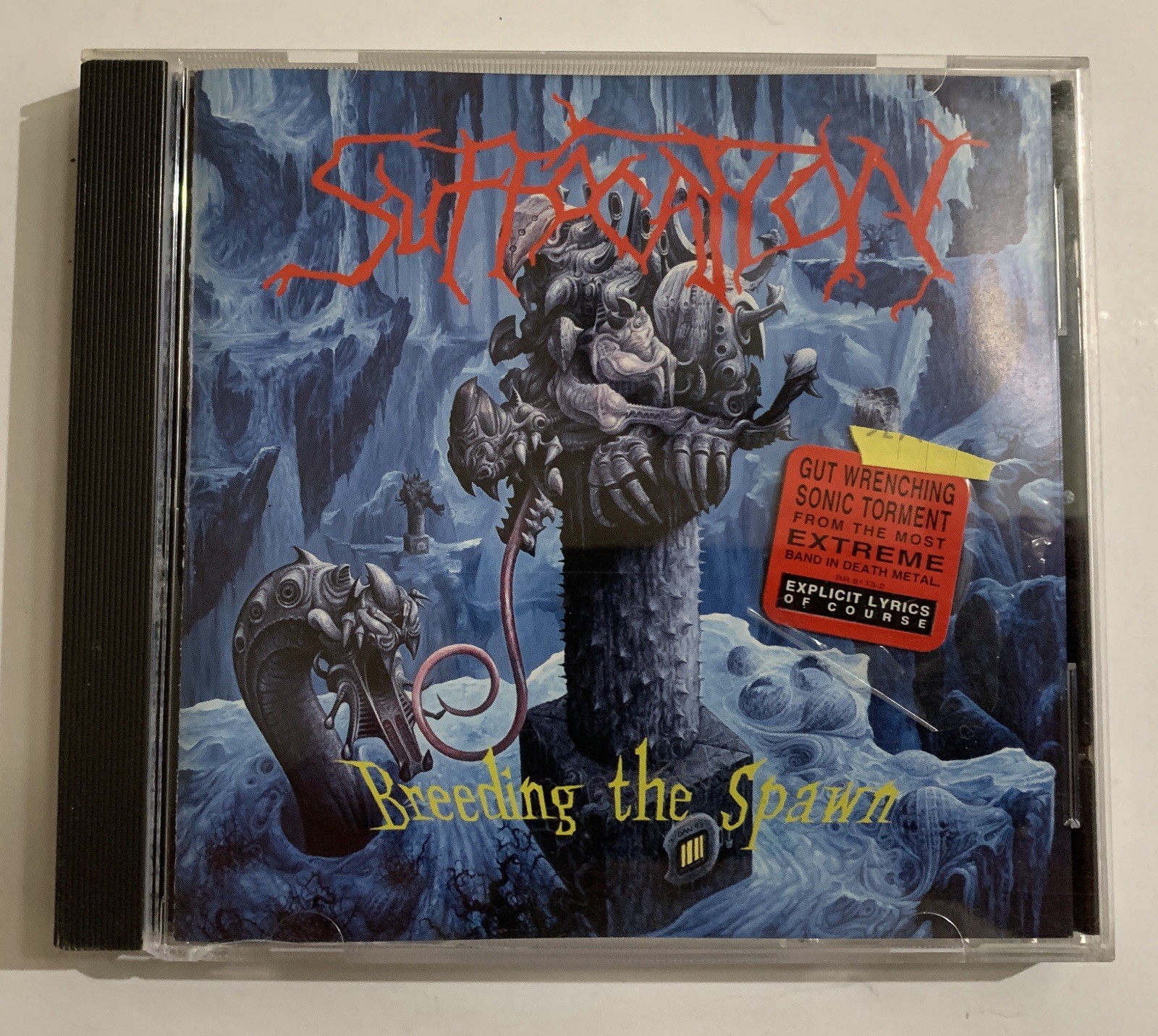 Suffocation - Breeding The Spawn CD 1993 Roadrunner / The All Blacks Release 
