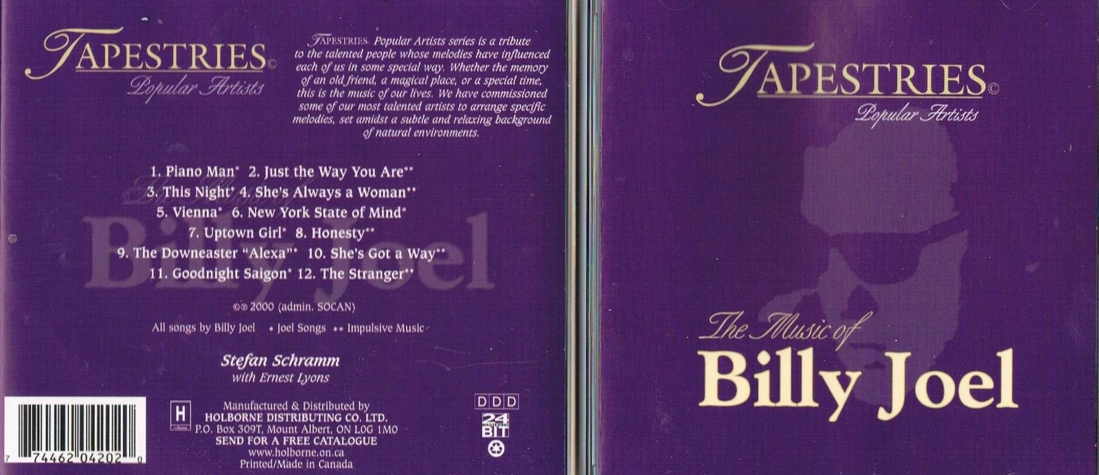 Tapestries Popular Artists The Music of Billy Joel Cd RARE Very Good