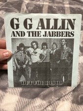 GG Allin Jabbers Out For Blood Early Press Vinyl 1997 NM 7 45 RPM picture