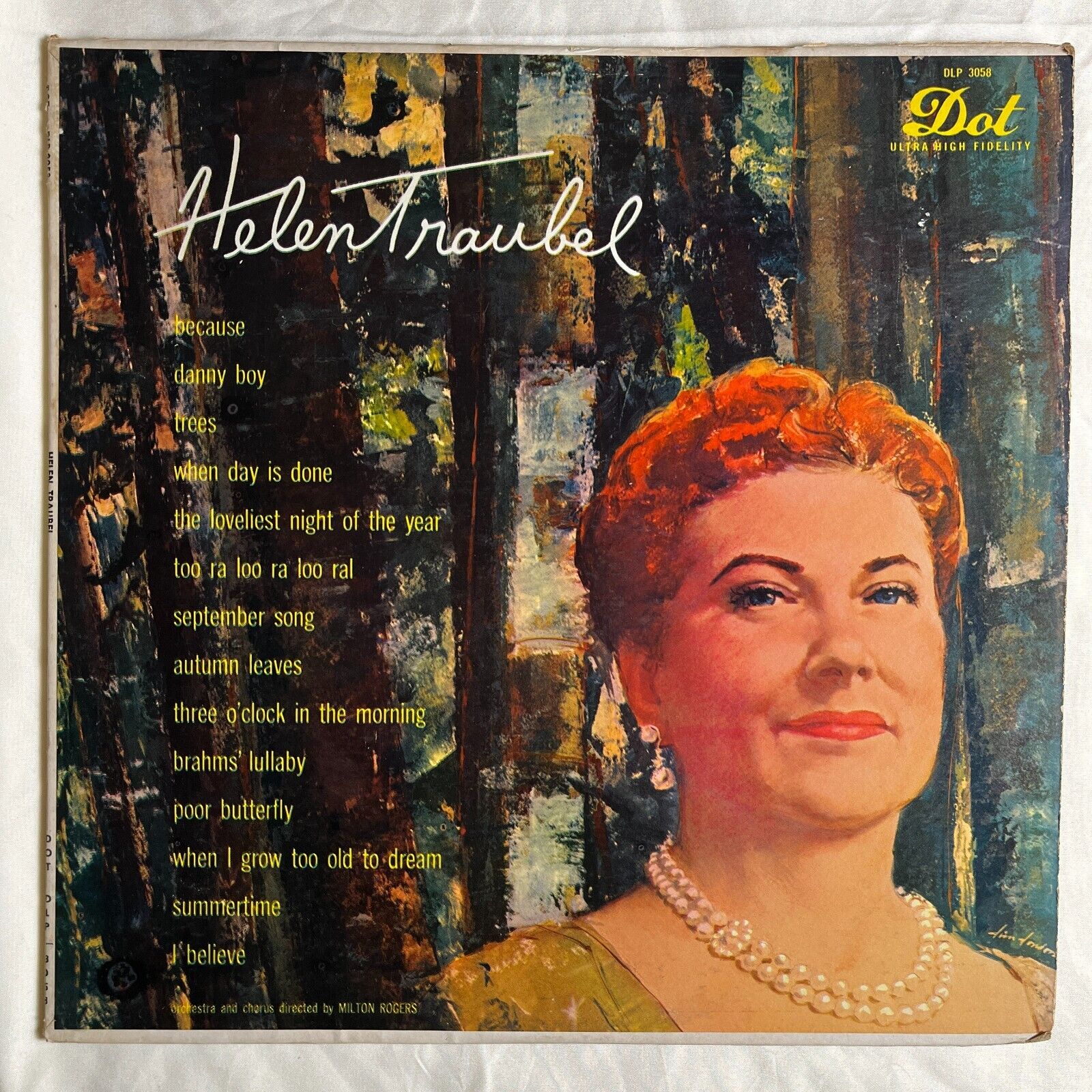 HELEN TRAUBEL America\'s Favorite Songs 1957 Vinyl LP Dot DLP 3058 - VG+