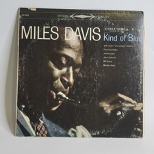 Vintage Miles Davis Kind Of Blue Jazz Vinyl LP Columbia CS 8163 Red Ring Label picture