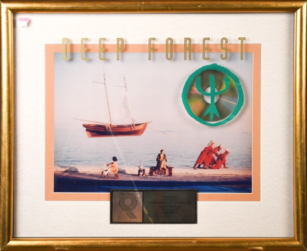 Vintage Music Industry Gold Record Awards, Deep Forest- 1992