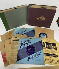 Lot of 35+ Antique 78 RPM Records Storage Binders RCA Okeh Classical Les Paul picture