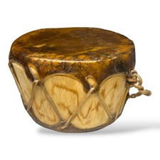 Native American Indian Rawhide Aspen Log Drum traditional Southwest Pueblo picture
