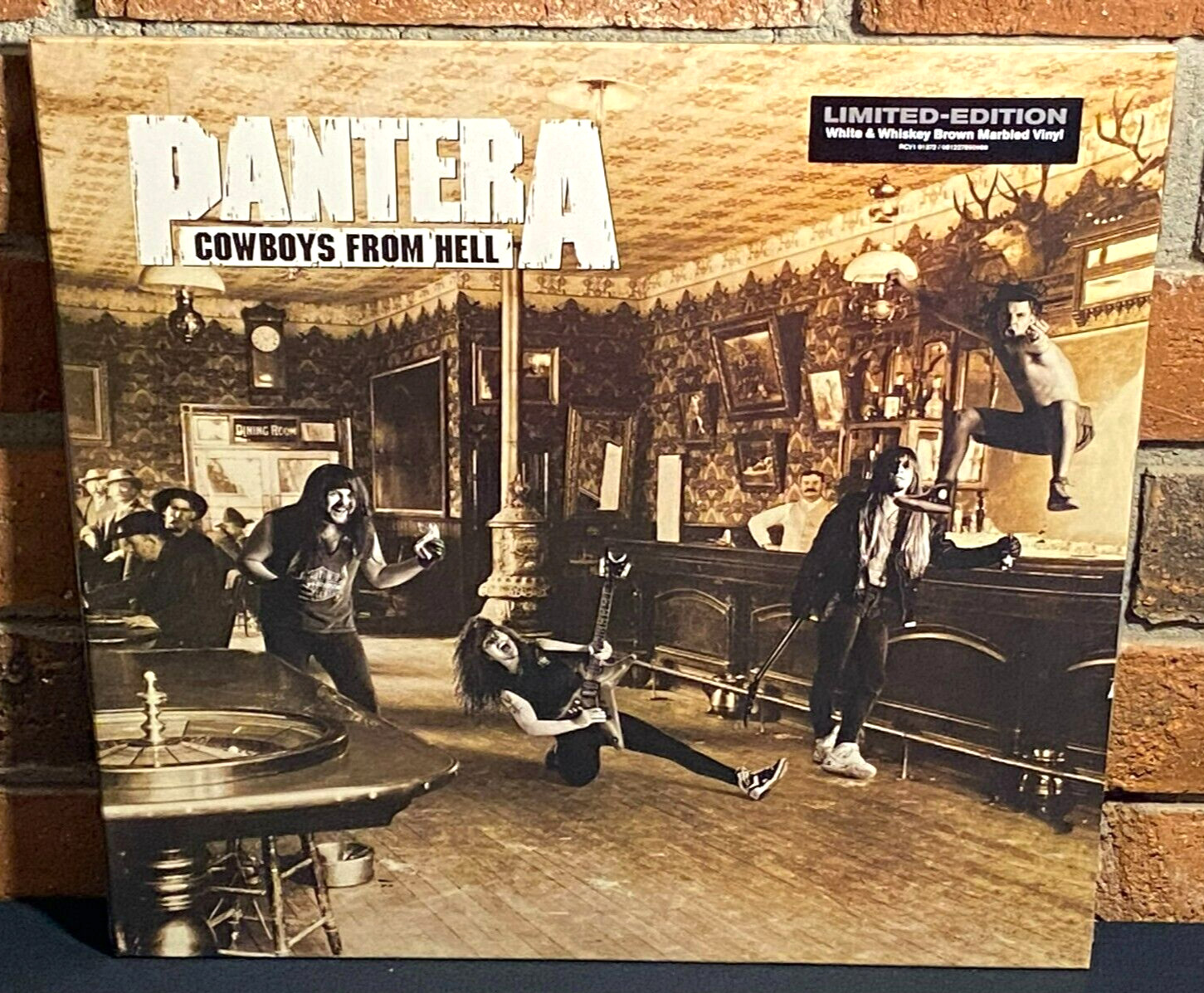 PANTERA - Cowboys From Hell, Ltd WHITE + BROWN MARBLED VINYL LP New & Sealed