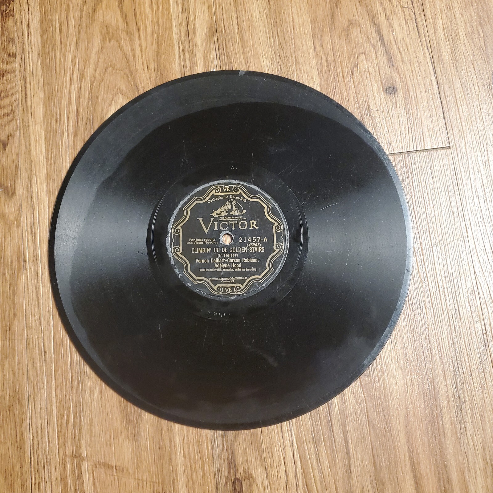Vernon Dalhart, Carson J. Robison - Climbin' Up De Golden Stairs 1928 78 10