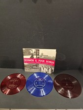 Vintage Japan: Sounds & Folk Songs 3 Colored LP Vinyl Record Set Inside Book picture