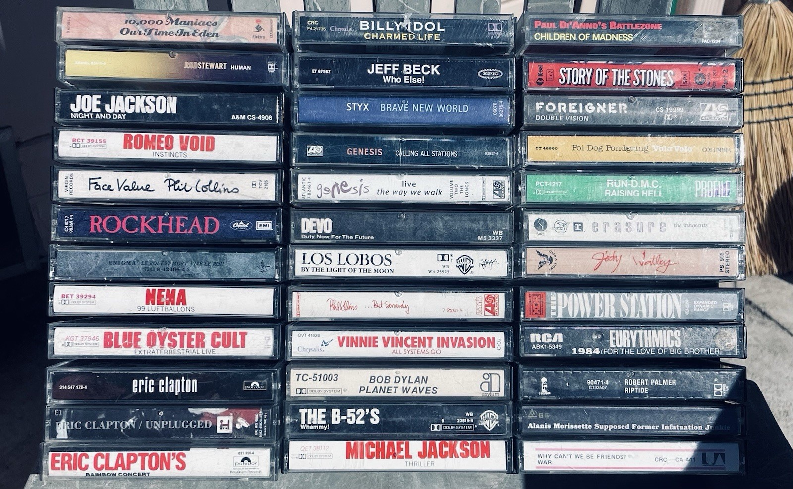 Vintage Lot of Cassette Tapes Rock Pop Country Classic R&B Hip Hop,Jazz.
