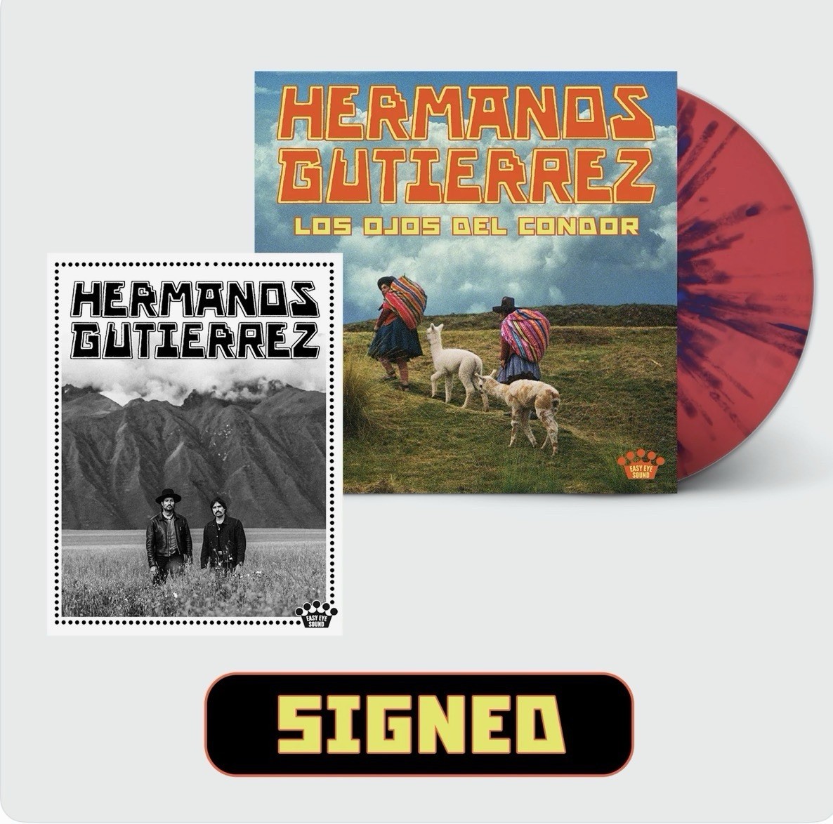 Hermanos Gutierrez SIGNED LP Los Ojos Del Condor COLORED Vinyl