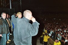The Beastie Boys at Rage Against The Machine in Concert at Cal Sta- Old Photo picture