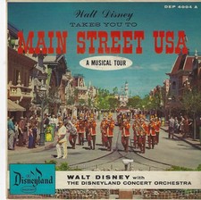 VTG 45 RPM Record 1956 Walt Disney Disneyland Main Street USA Musical Tour HTF picture