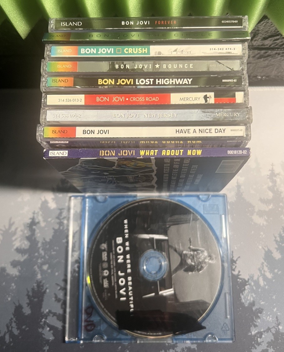 Lot of 10 Bon Jovi CD's/DVD New Jersey Forever Circle Crush Have a nice day More