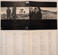 U2 The Joshua Tree 1987 Vinyl - Allied Pressing w Insert Poster Gatefold VG+ picture