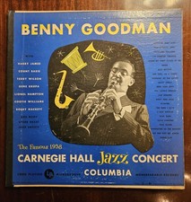 Benny Goodman - 1938 Carnegie Hall Jazz 1st Press 1950 RARE with radio script picture
