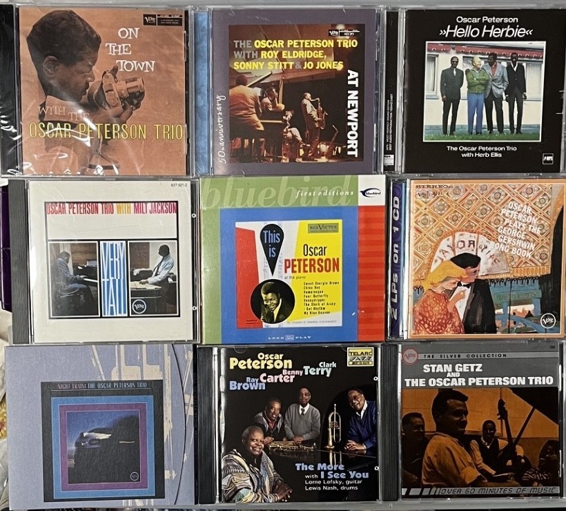 OSCAR PETERSON CD LOT - HELLO HERBIE/GETZ/VERY TALL/NEWPORT/THIS IS/ON THE TOWN