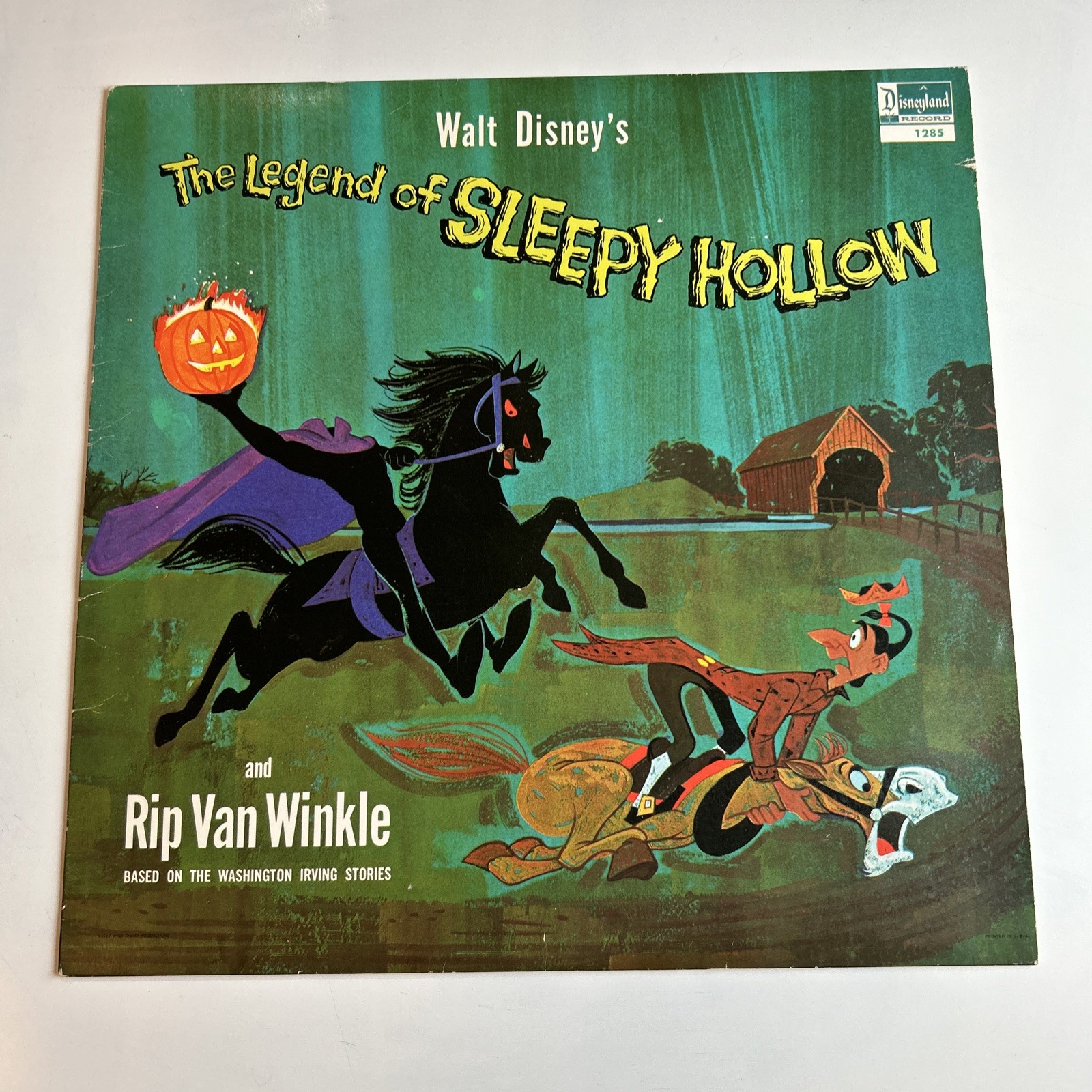 Walt Disney's The Legend of Sleepy Hollow LP Disneyland 1969 Pressing Halloween