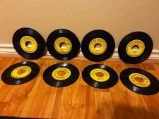 Lot Of 8 Johnny Cash Sun 45 Records - includes misprint, 5 original, 3 reissues picture
