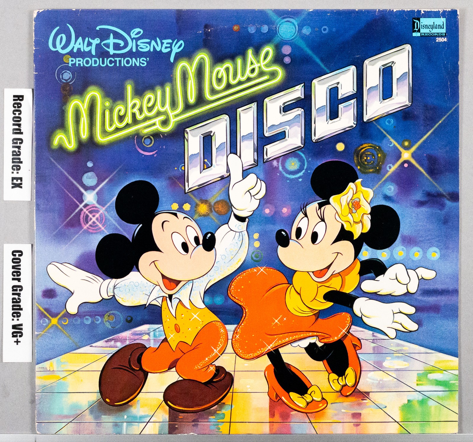 Mickey Mouse Disco, 1979 LP Vinyl Record Album : EX/VG+ 2504