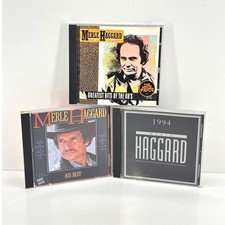 Merle Haggard 3 CD Lot His Best Greatest Hits of the 80s 1994 Country Music picture