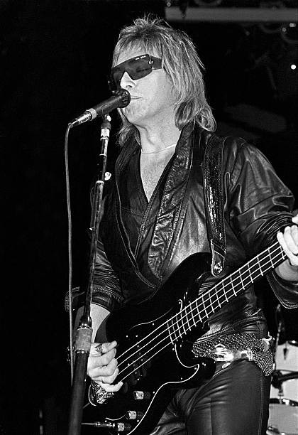 Bass guitarist singer Benjamin Orr performing with The Cars Spring- Old Photo 4