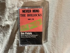 Never Mind the Bollocks Here's the Sex Pistols SEALED Cassette Tape 1977 Warner picture