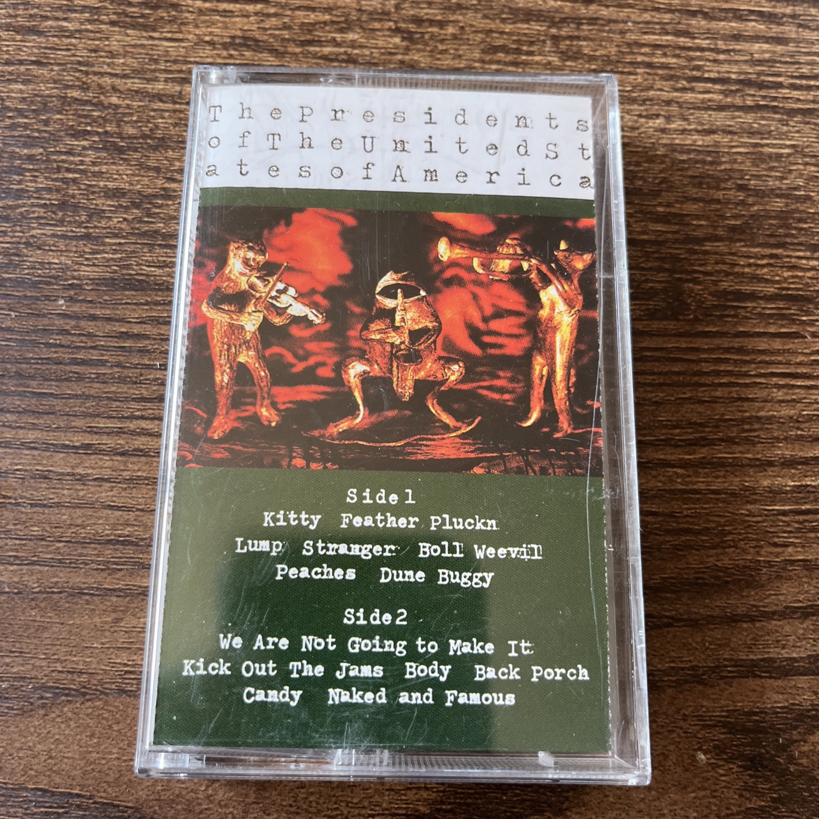 THE PRESIDENTS OF THE UNITED STATES OF AMERICA Cassette Tape 90s Grunge tested 