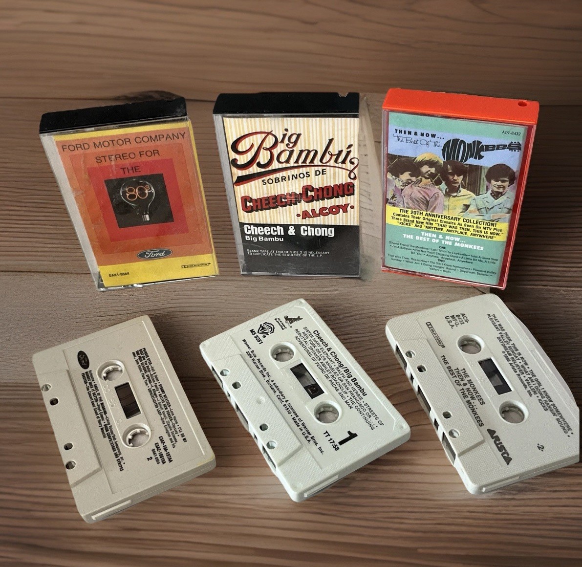 3  Cassette Tapes Ford Motor Company Presents  Monkeys Bambu Cheech  Chong  SLC